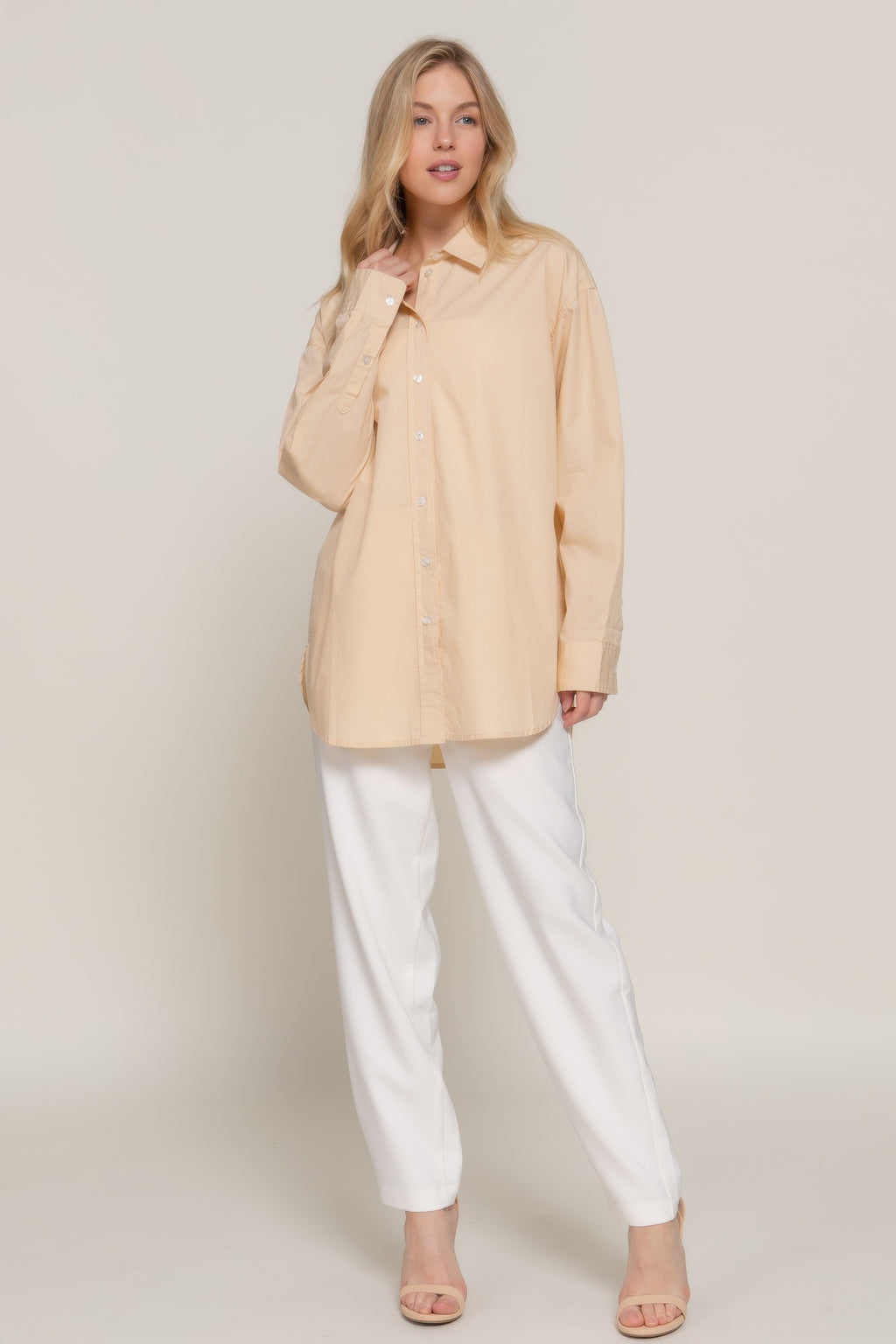 Long Sleeve Loose Fit Shirt-Product Type | Naughty Smile Fashion