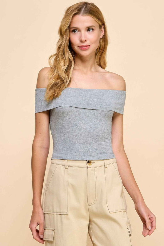 New Arrival – Off Shoulder Ribbed Top – New Arrival Now Live