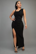 Glitter Slitted Dress-Product Type | Naughty Smile Fashion