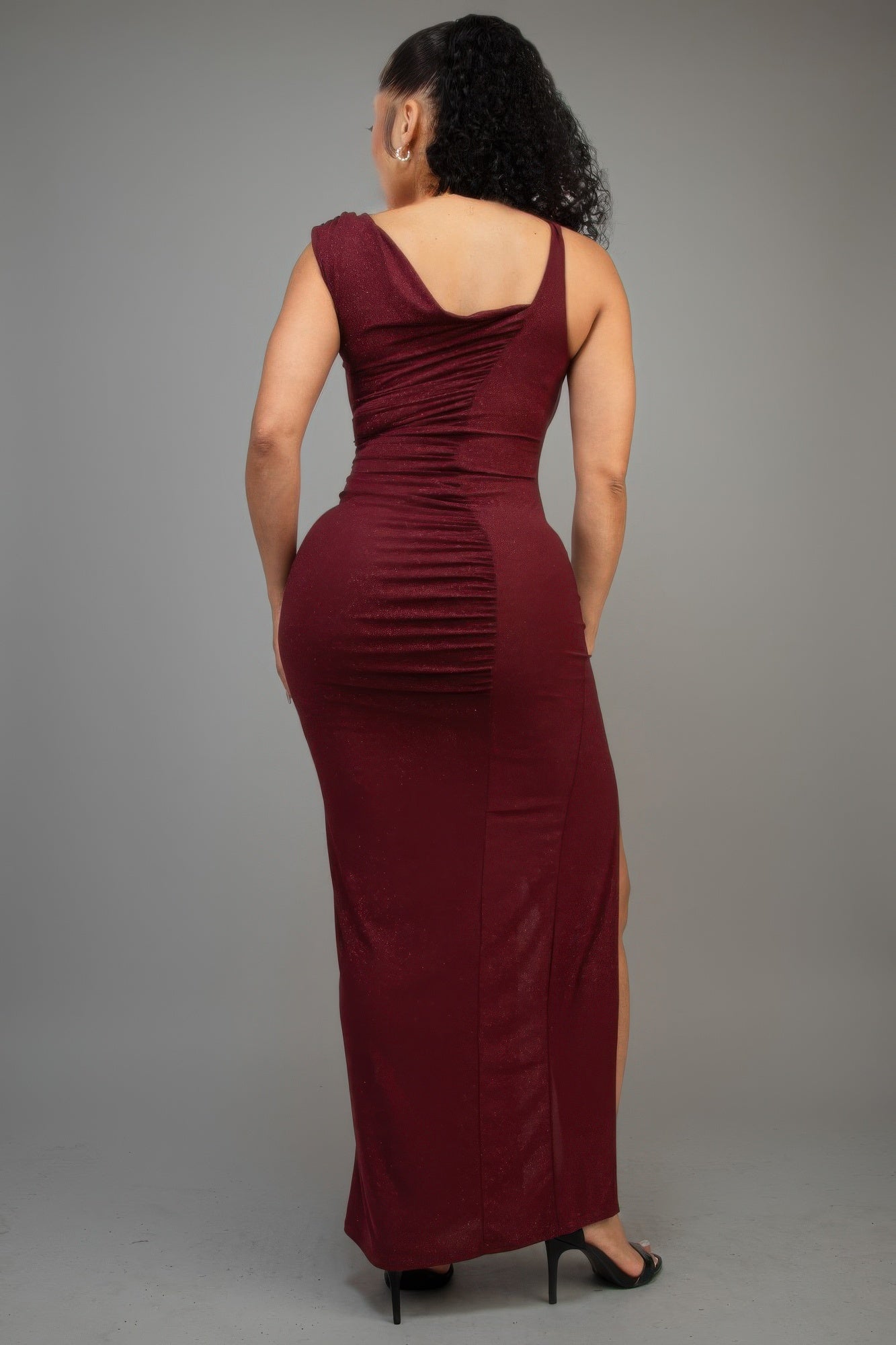 Glitter Slitted Dress-Product Type | Naughty Smile Fashion