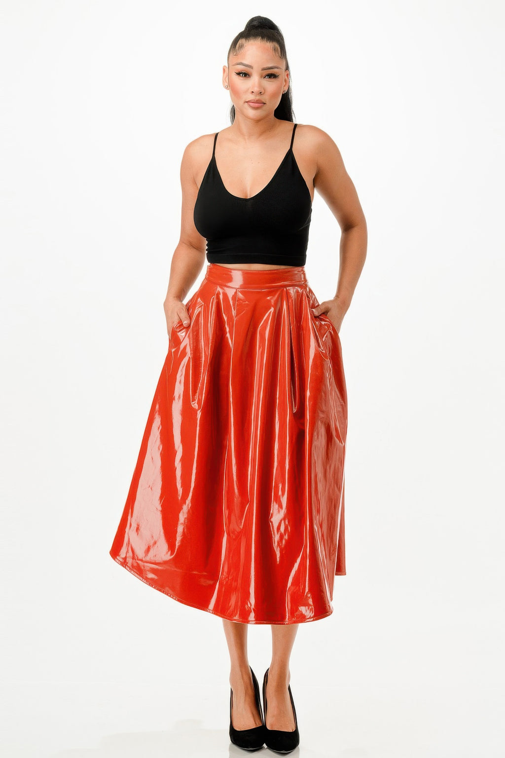 Midi Skirt With Pockets-Product Type | Naughty Smile Fashion