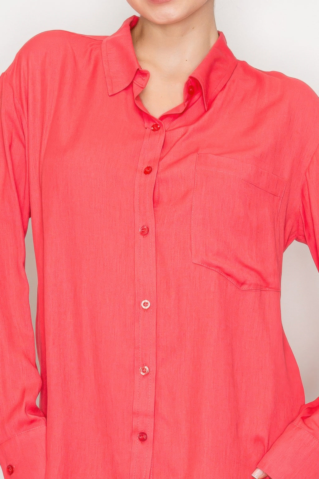 Button Down Collared Linen Shirt-Product Type | Naughty Smile Fashion