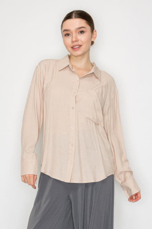 New Arrival – Button Down Collared Linen Shirt – New Arrival Now Live