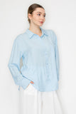 Button Down Collared Linen Shirt