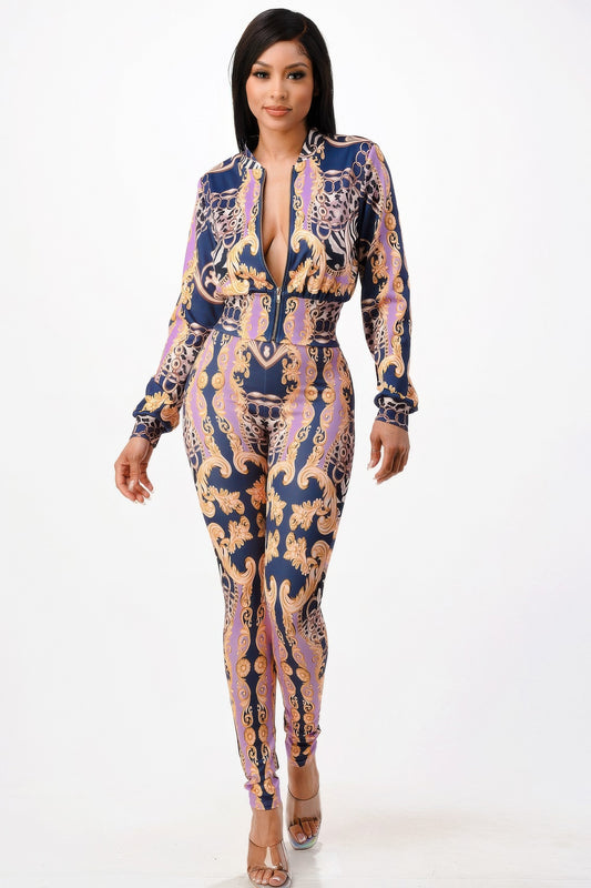 New Arrival – Zip-up Style Jacket With Leggings Set – New Arrival Now Live