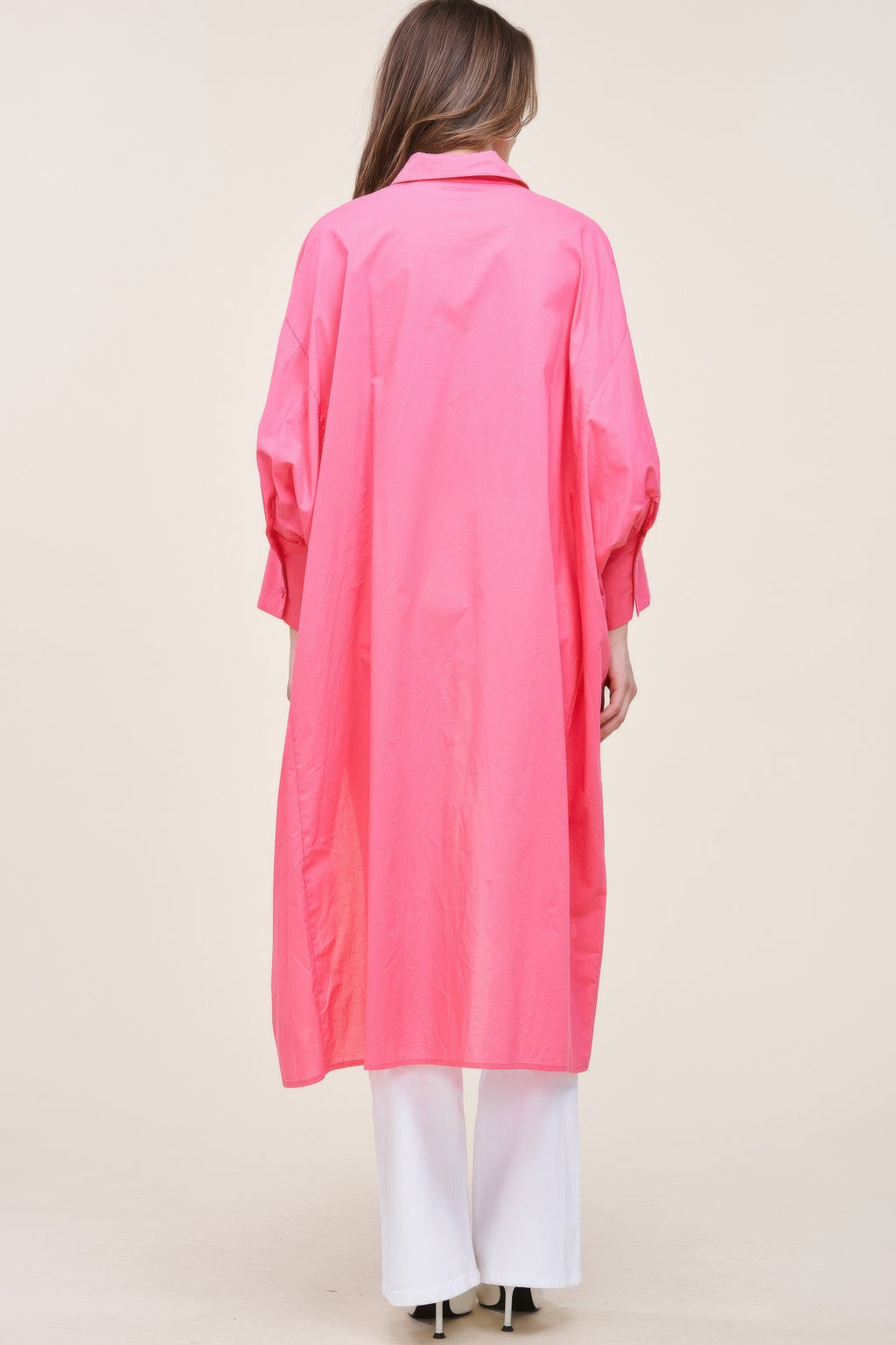 Oversized Shirt With Long Back-Product Type | Naughty Smile Fashion