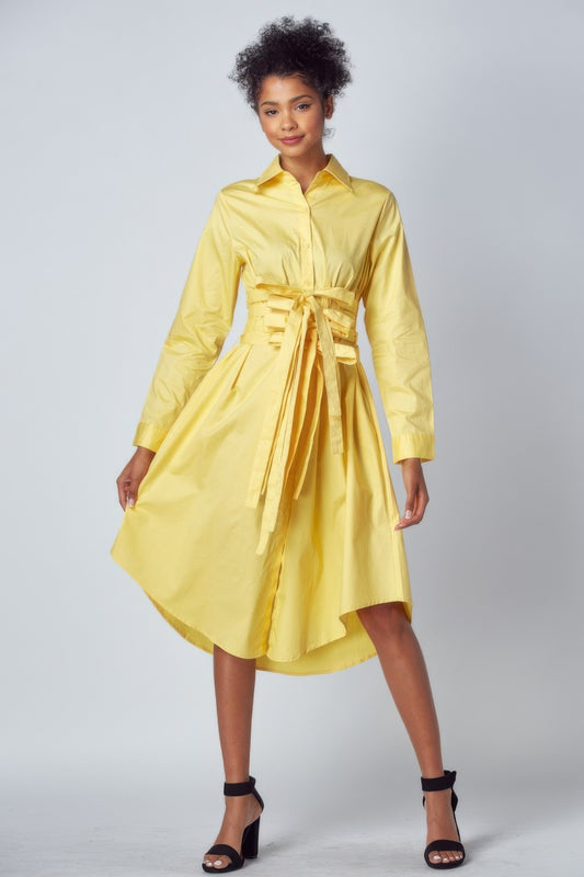 New Arrival – Shirt Dress With Tie Up Belt Detail – New Arrival Now Live