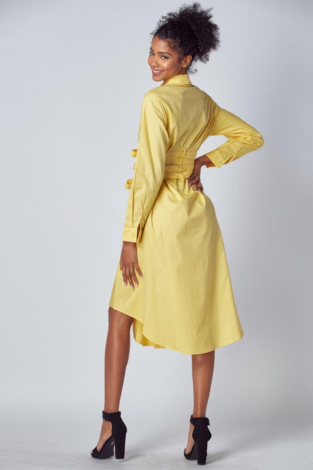 Shirt Dress With Tie Up Belt Detail-Product Type | Naughty Smile Fashion