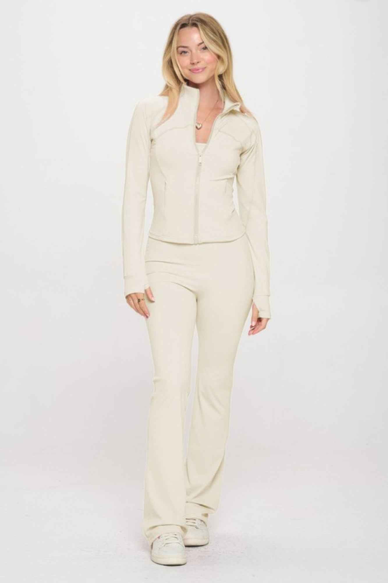New Arrival – Premium Yoga Jacket W/jumpsuit Set – New Arrival Now Live