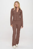 Premium Yoga Jacket W/jumpsuit Set