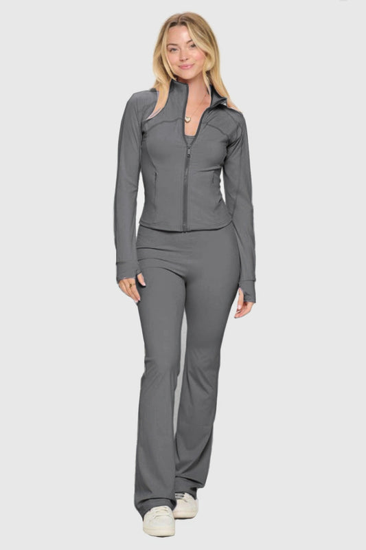 New Arrival – Premium Yoga Jacket W/jumpsuit Set – New Arrival Now Live