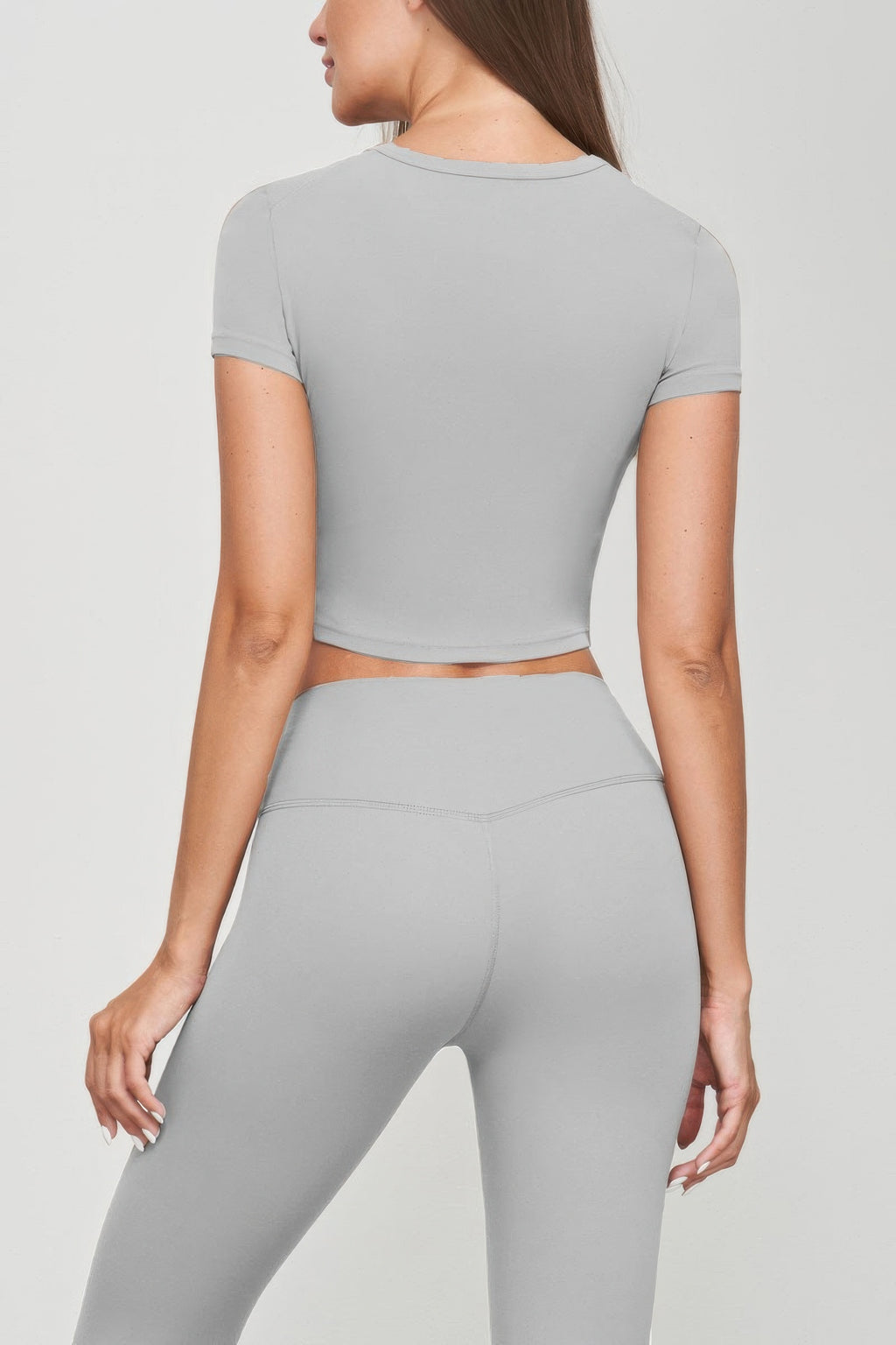 Seamless Short Sleeve Crop Tee-Product Type | Naughty Smile Fashion