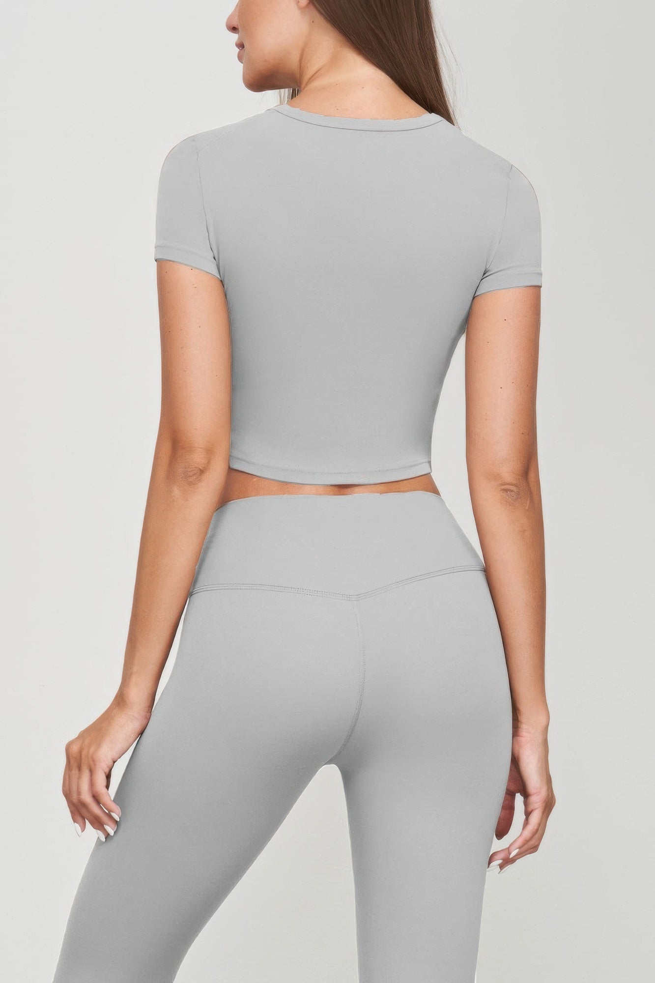 Seamless Short Sleeve Crop Tee-Product Type | Naughty Smile Fashion