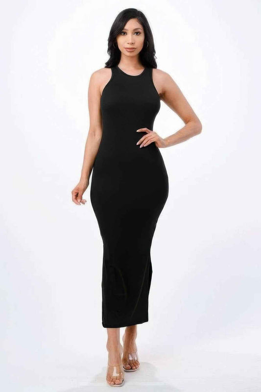 New Arrival – High Neck Side Slit Max Dress – New Arrival Now Live