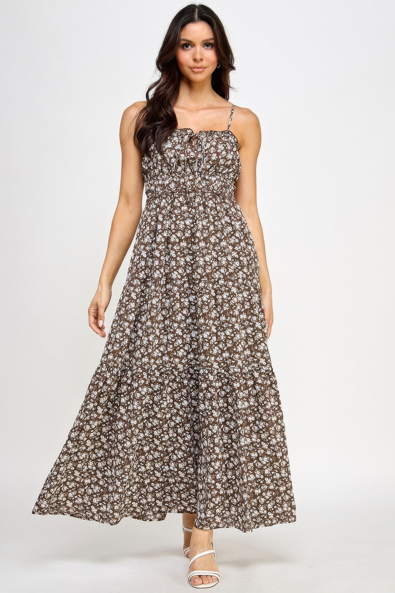 New Arrival – Floral Smocked Ruffle Maxi Dress – New Arrival Now Live