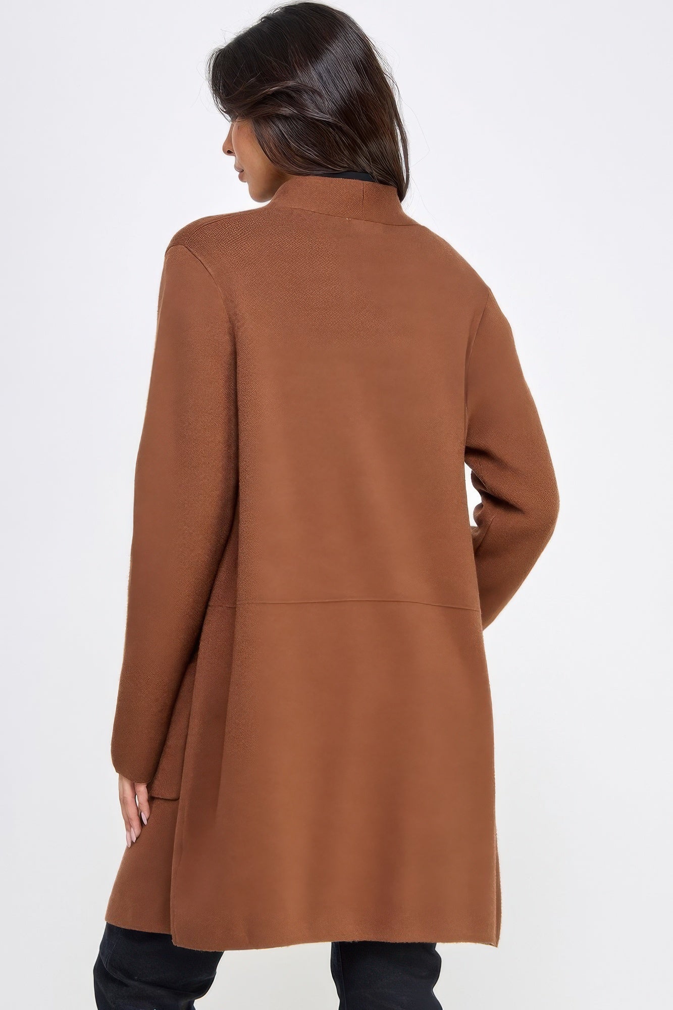 Basic Soft Long Line Open Front Sweater Cardigan-Product Type | Naughty Smile Fashion