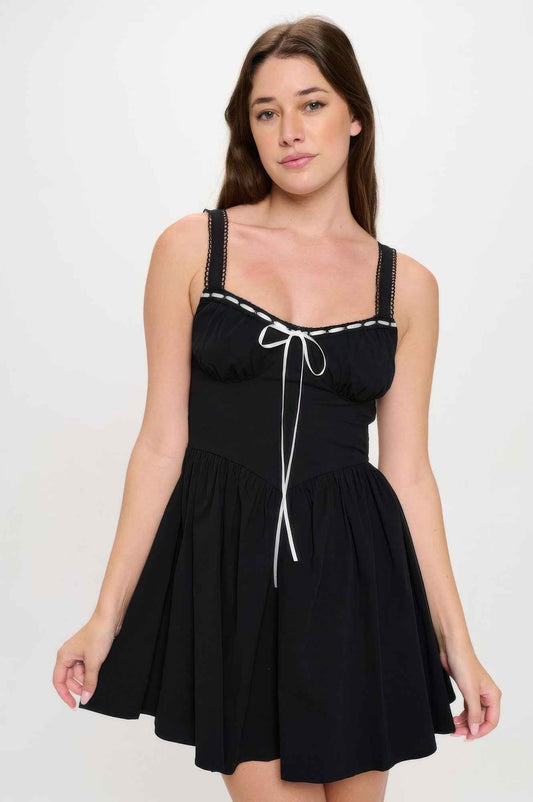 New Arrival – Front Ribbon Tie Bustier Dress – New Arrival Now Live