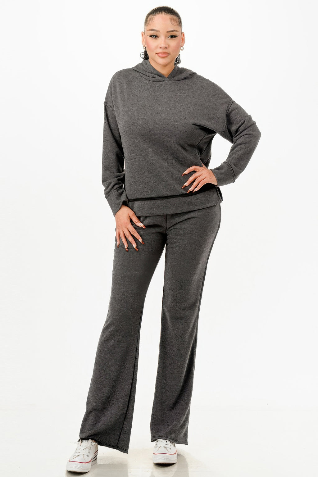 Washed Sweat Two-piece Set-Product Type | Naughty Smile Fashion