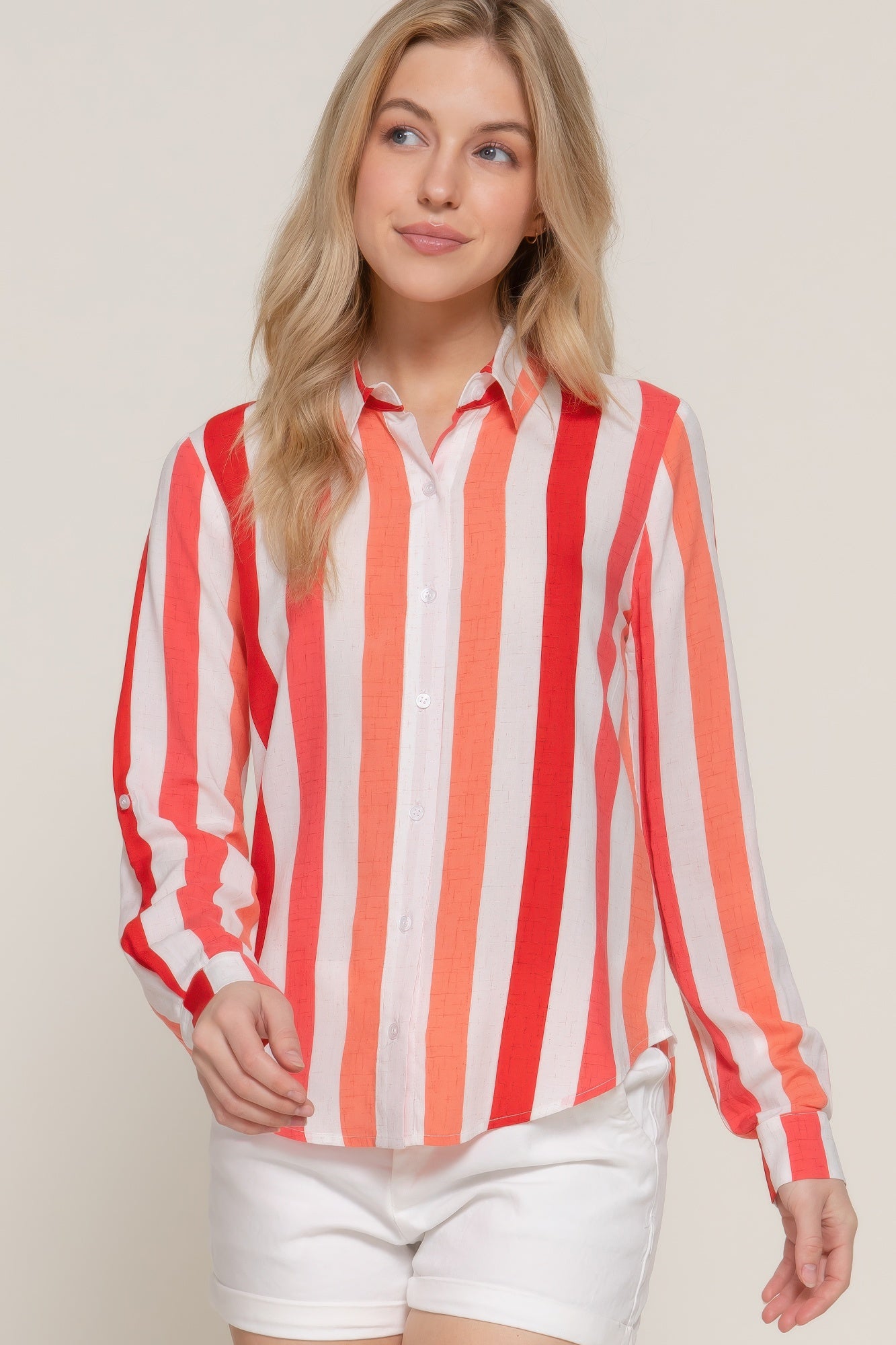 New Arrival – Long Slv Wide Stripe Woven Shirt – New Arrival Now Live
