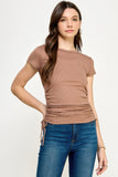 Side Ruched Detail Top