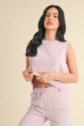 Mineral Wash Sleeveless Top-Product Type | Naughty Smile Fashion