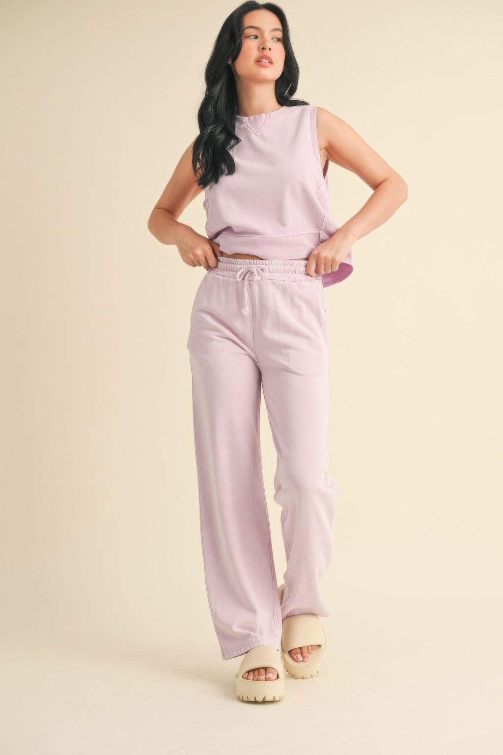 Mineral Wash Sleeveless Top-Product Type | Naughty Smile Fashion