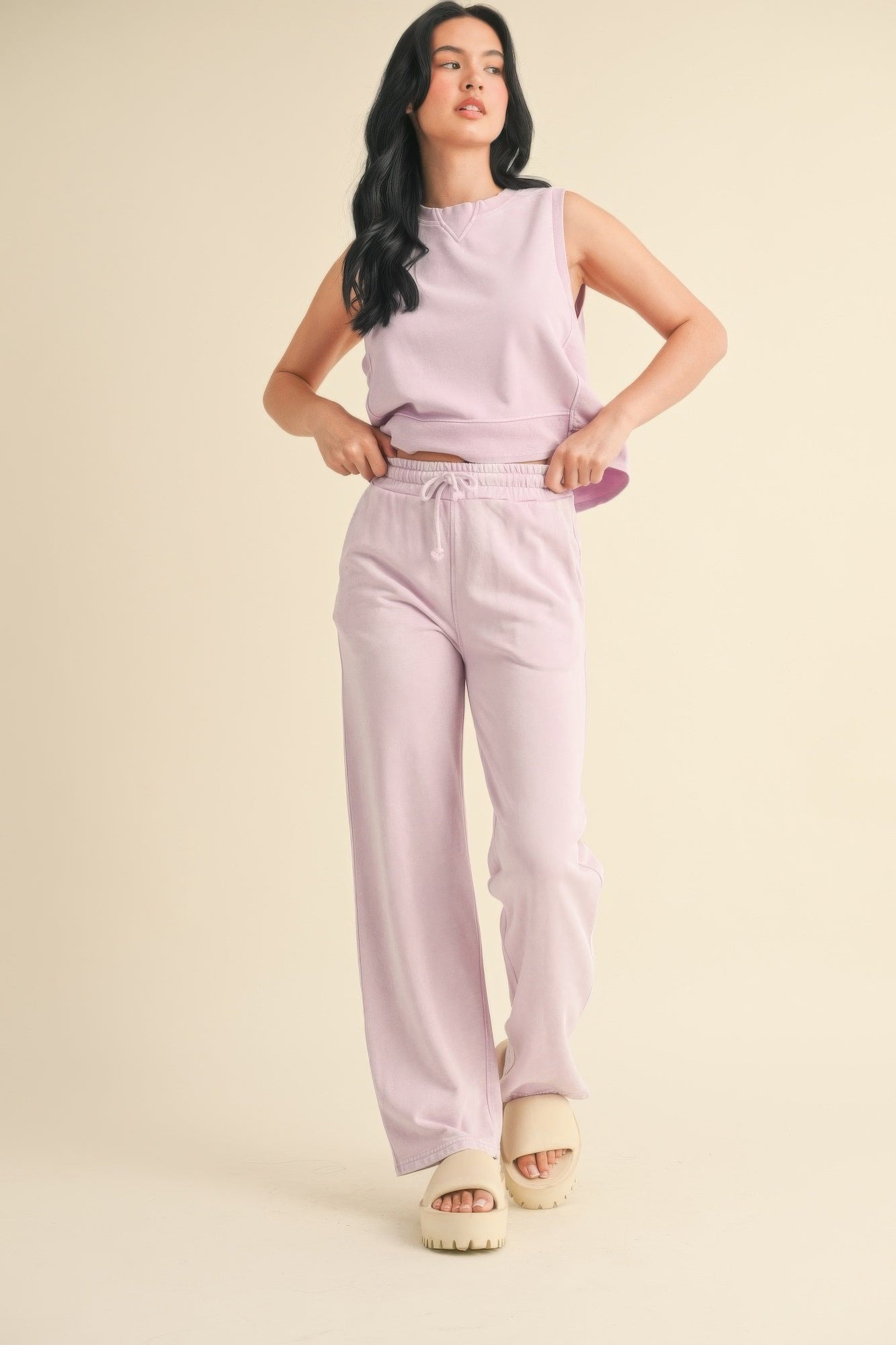 Mineral Wash Sleeveless Top-Product Type | Naughty Smile Fashion