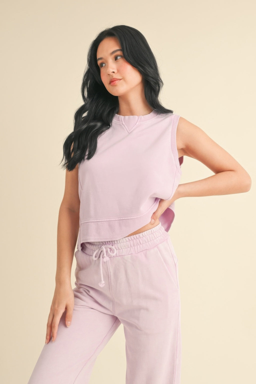 Mineral Wash Sleeveless Top-Product Type | Naughty Smile Fashion