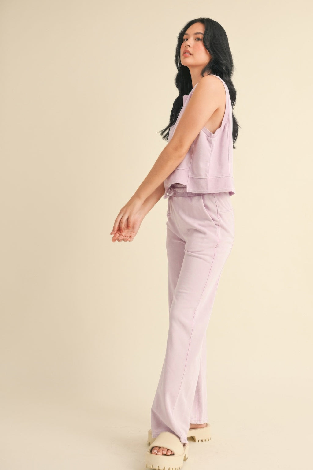 Mineral Wash Sleeveless Top-Product Type | Naughty Smile Fashion