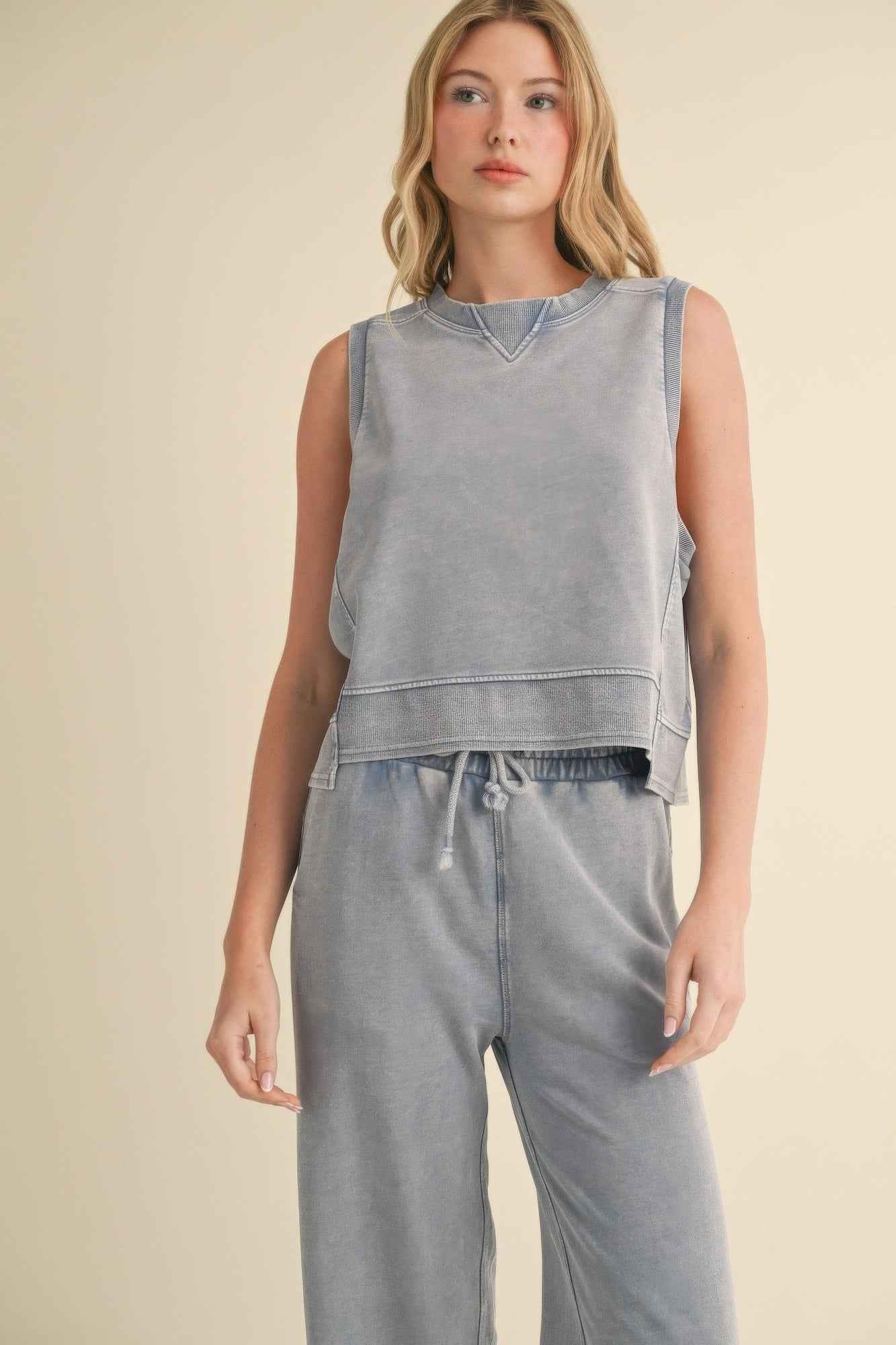 New Arrival – Mineral Wash Sleeveless Top – New Arrival Now Live