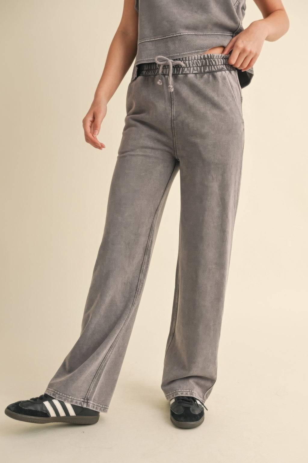 Mineral Wash Pants-Product Type | Naughty Smile Fashion