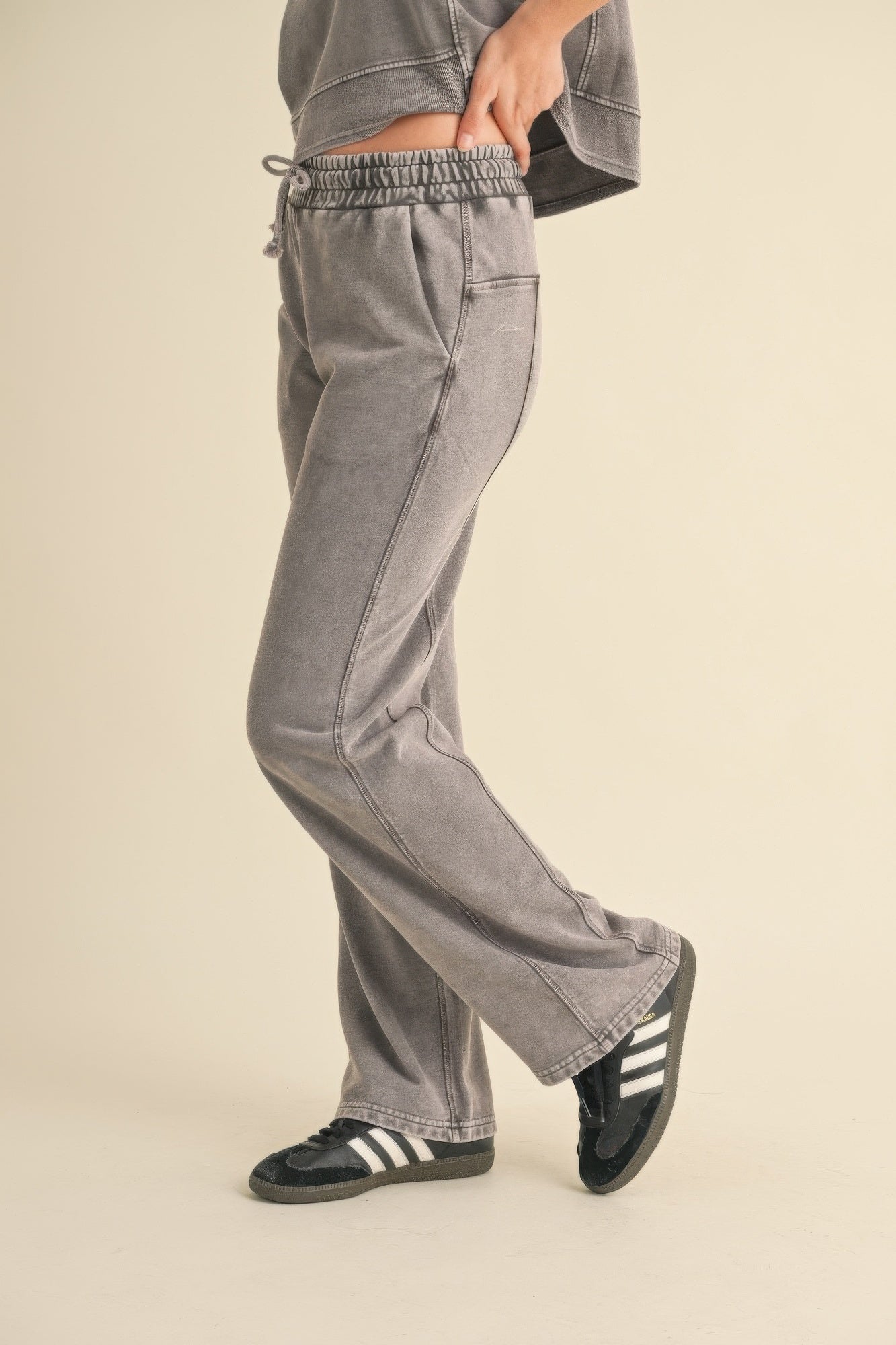 Mineral Wash Pants-Product Type | Naughty Smile Fashion