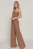 Crinkle Knit Tube Jumpsuit