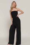 Crinkle Knit Tube Jumpsuit