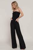 Crinkle Knit Tube Jumpsuit