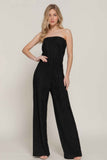 Crinkle Knit Tube Jumpsuit