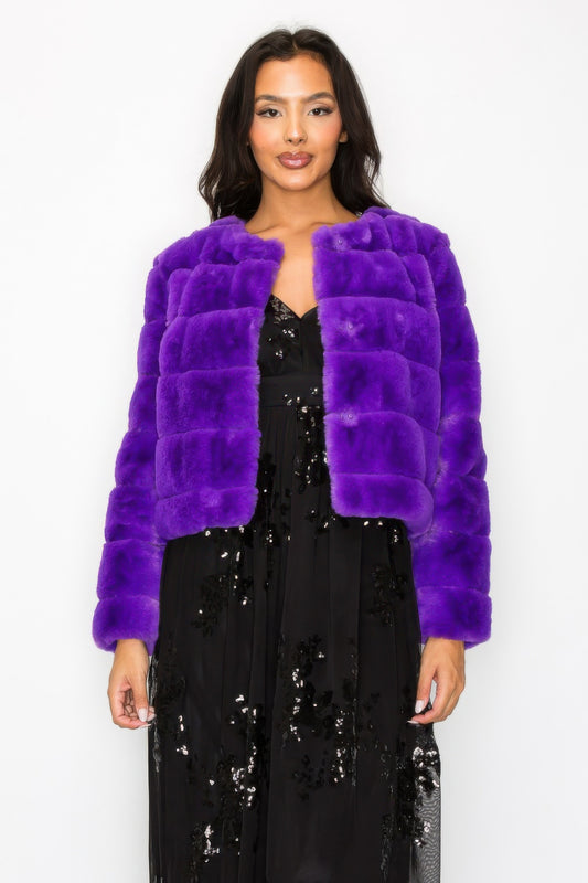 New Arrival – Faux Fur Buttoned Quilted Jacket – New Arrival Now Live