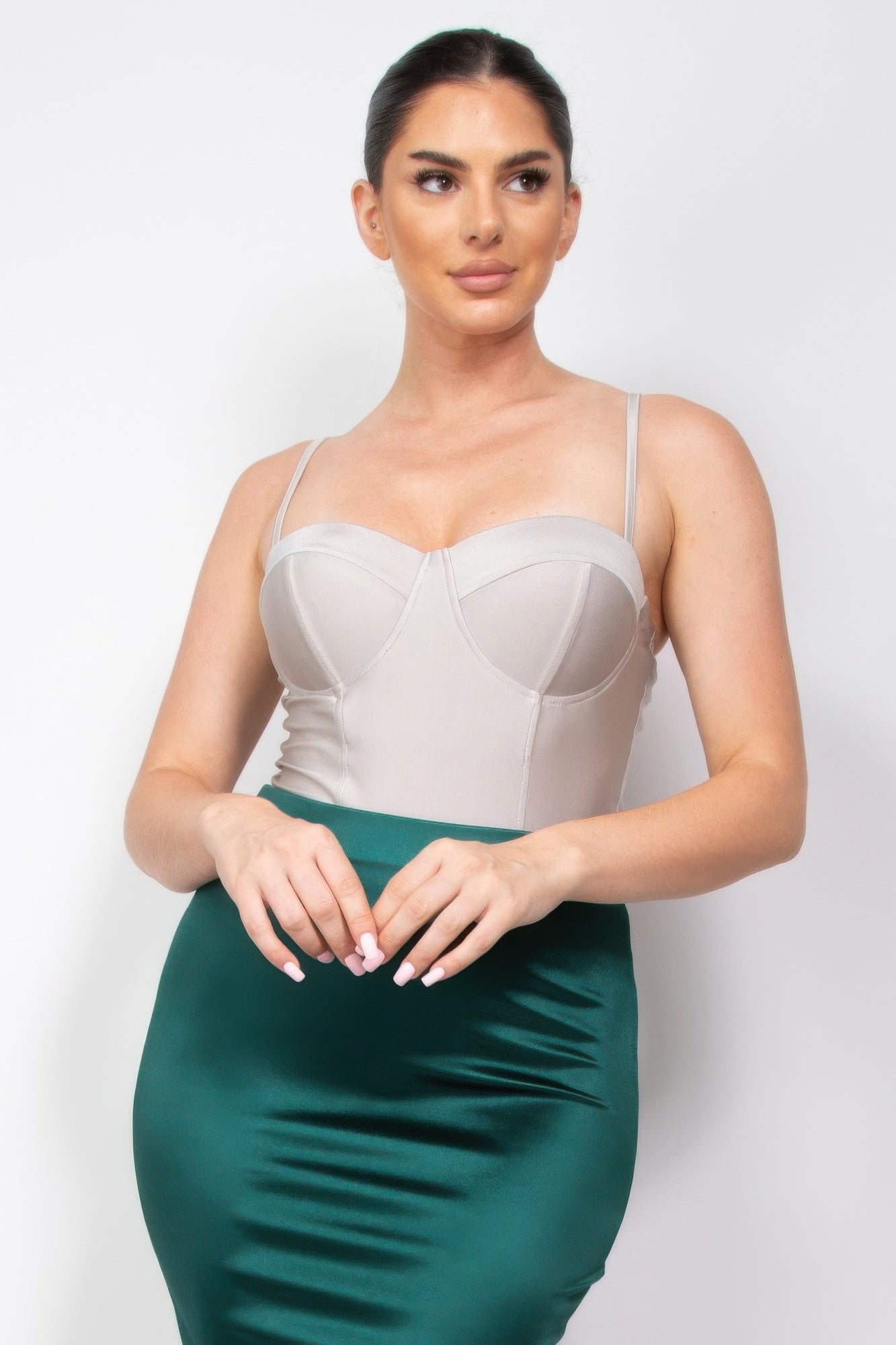 Solid Sweetheart Cami Bodysuit-Product Type | Naughty Smile Fashion