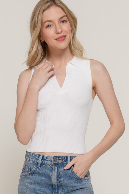 New Arrival – Sleeveless Polo Spring Sweater – New Arrival Now Live