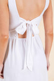 Backless Tie Mini Dress