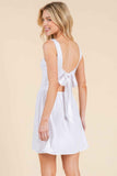 Backless Tie Mini Dress