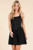 Backless Tie Mini Dress