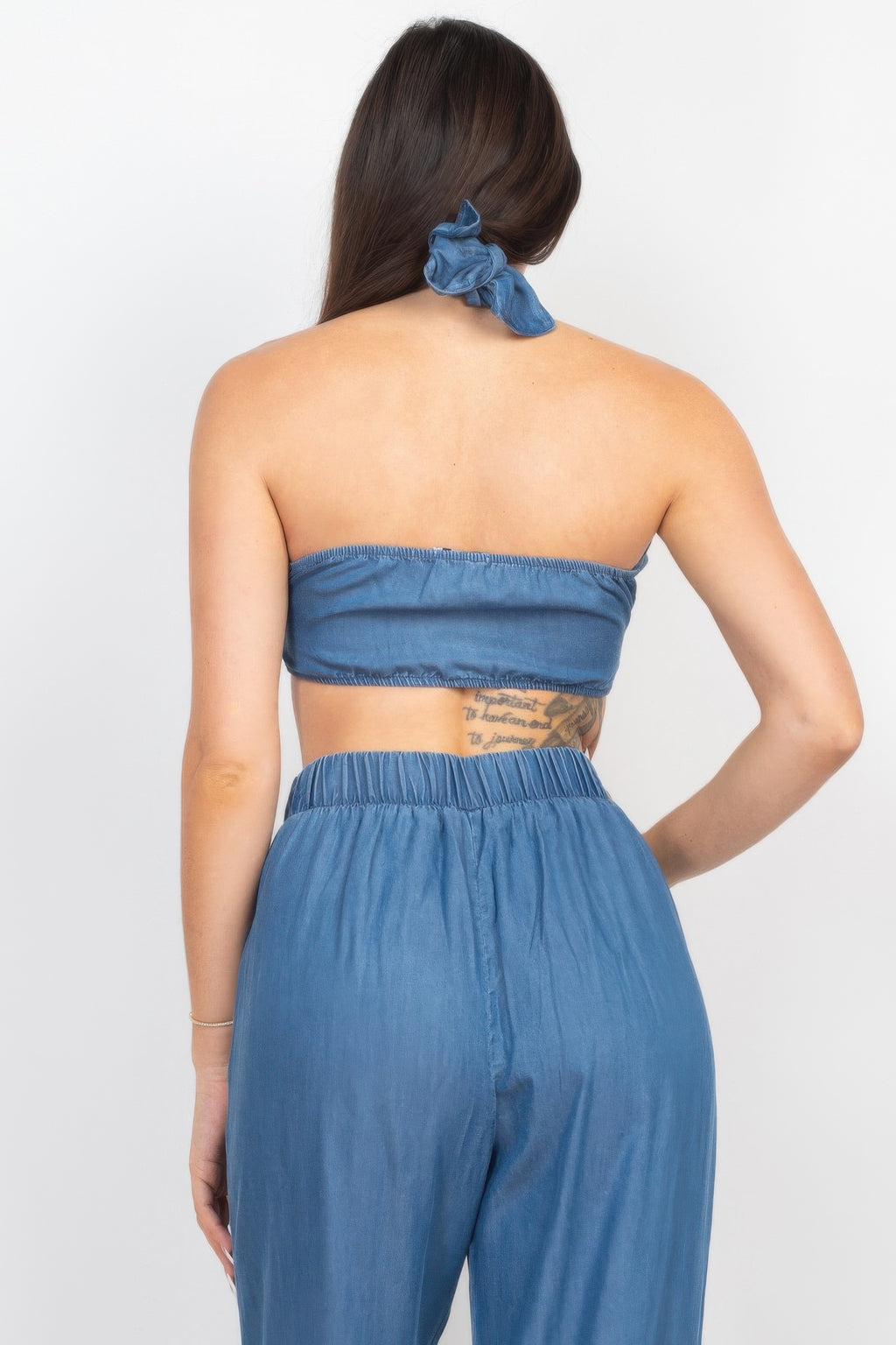 Tube Tied Top & Wide Pants Set-Product Type | Naughty Smile Fashion