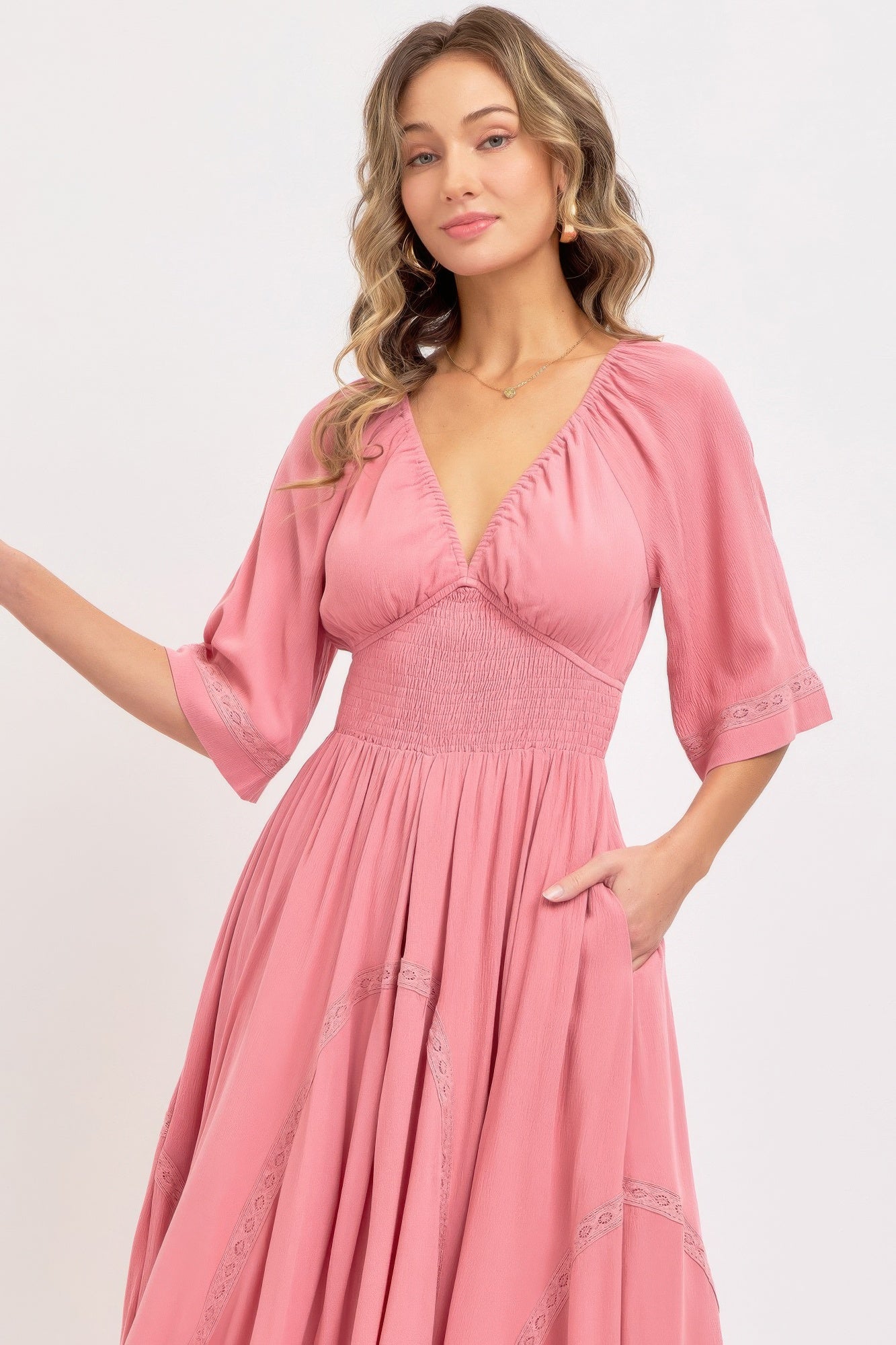 Romantic Flowy Maxi Dress-Product Type | Naughty Smile Fashion