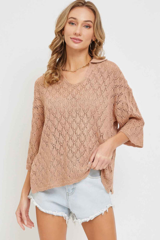 New Arrival – Pointelle Knit Top – New Arrival Now Live