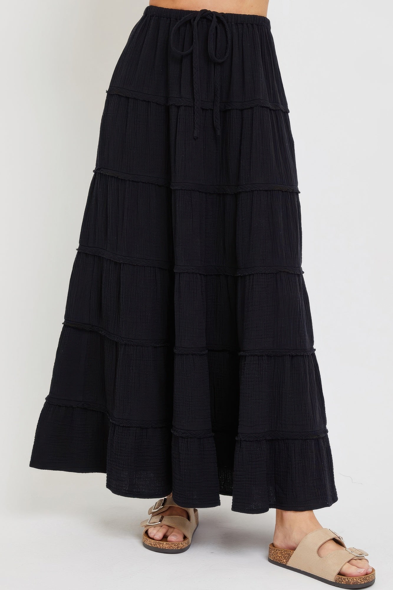 New Arrival – Cotton Gauze Tiered Maxi Skirt – New Arrival Now Live