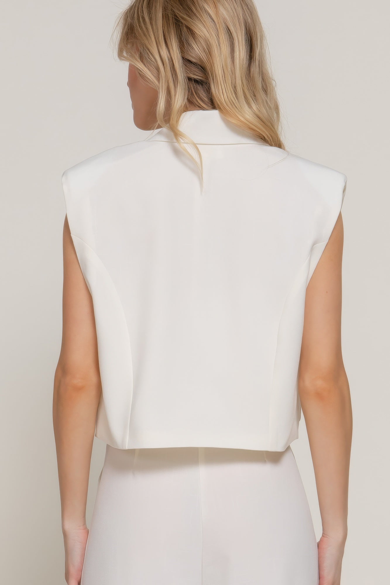Lapel Collar W/shoulder Pads Vest-Product Type | Naughty Smile Fashion