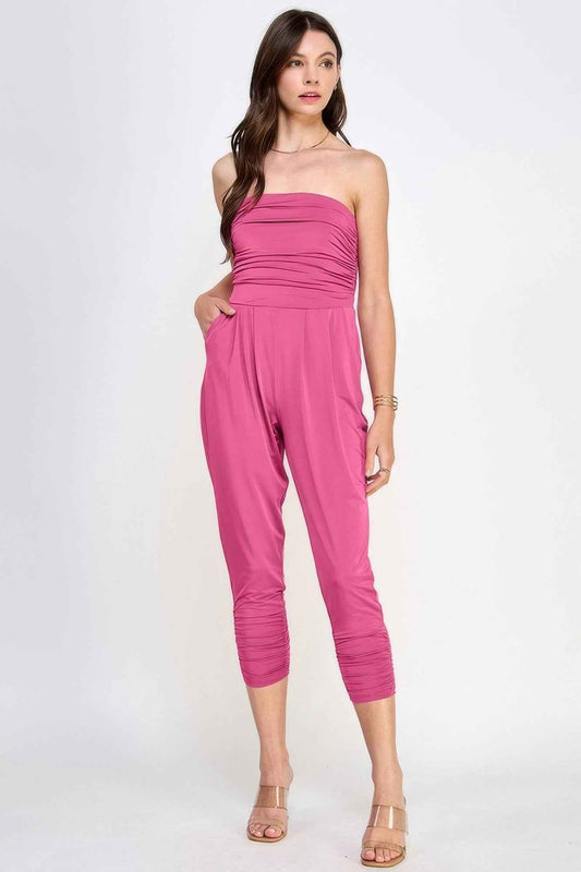 New Arrival – Tube Top W/shirring Jumpsuit – New Arrival Now Live