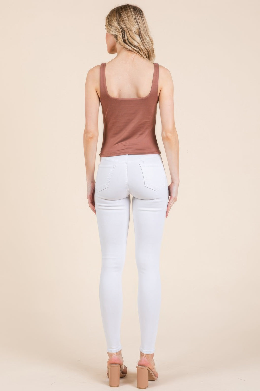 V-neck Basic Double Layers Tank Top-Product Type | Naughty Smile Fashion