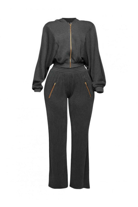 New Arrival – Plus Size Zipper Closure Hoodie Jacket & Pants Set – Stylish & Comfortable – New Arrival Now Live